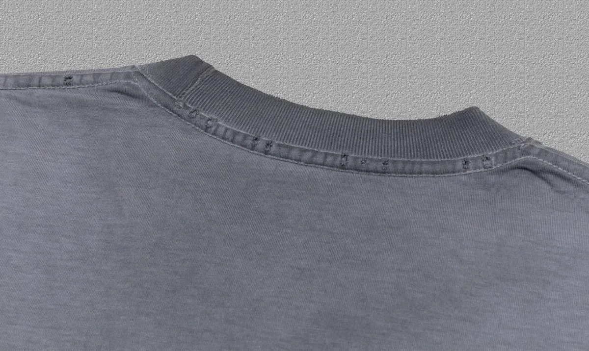 P90✨🔥 [balenciaga] 2026FW Paris luminous foam letter short-sleeved T-shirt Premium 26s double yarn 300g fabric, washed with water spray, aged and frayed, color: washed brown, washed Purple, washed Gray Size: S M L XL 2XL